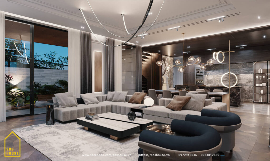 nội thất luxury hơi hướng châu Âu